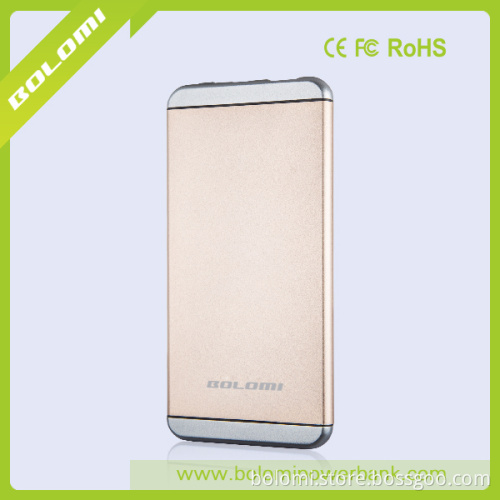 2016 best sell high quality Aluminum alloy power bank 5000mAh as perfect digital gift/ portable power bank for smartphone use.